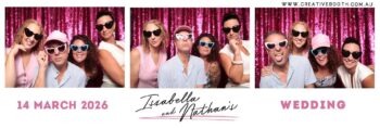 Creative Photo Booth Script & Bold Horizontal Photo Strip Template
