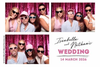 Creative Photo Booth Script & Bold Postcard Template